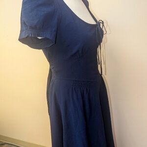 Size 8 Betsy Johnson corset puff sleeve dress